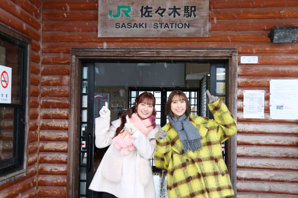 プ二ノフさん（あーりんファン）必見！ JR白新線・佐々木駅