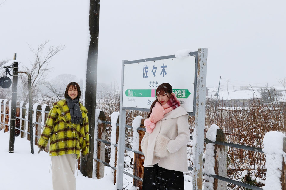 プ二ノフさん（あーりんファン）必見！ JR白新線・佐々木駅